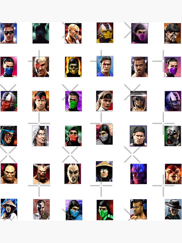 Mortal Kombat 4 Gold - Character Select  Sticker for Sale by MammothTank