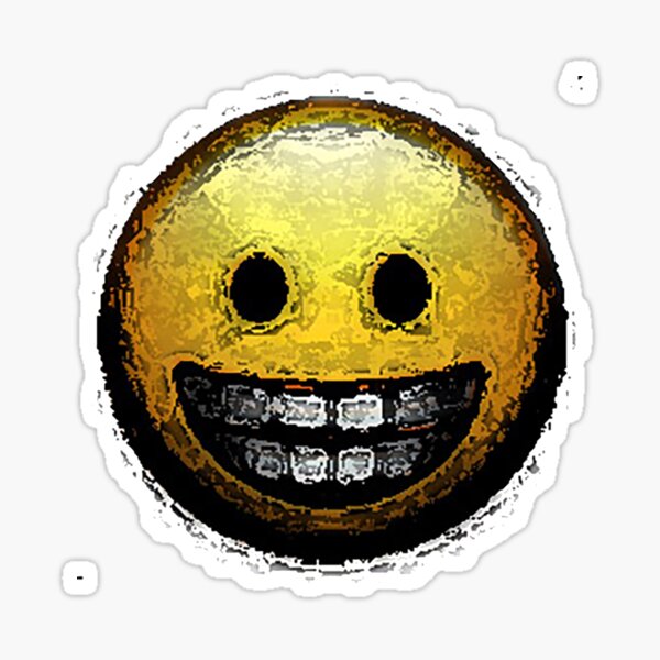 Cursed Emoji: Agony Sticker for Sale by ayliens596