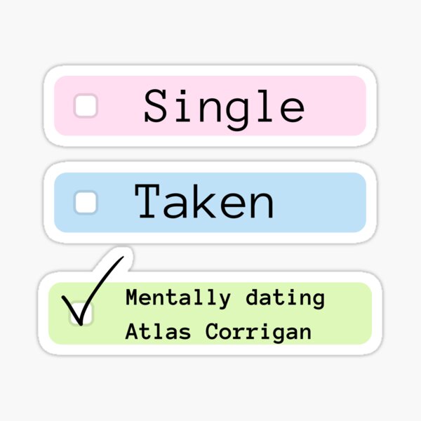 It Starts with us - Mentally dating Atlas Sticker