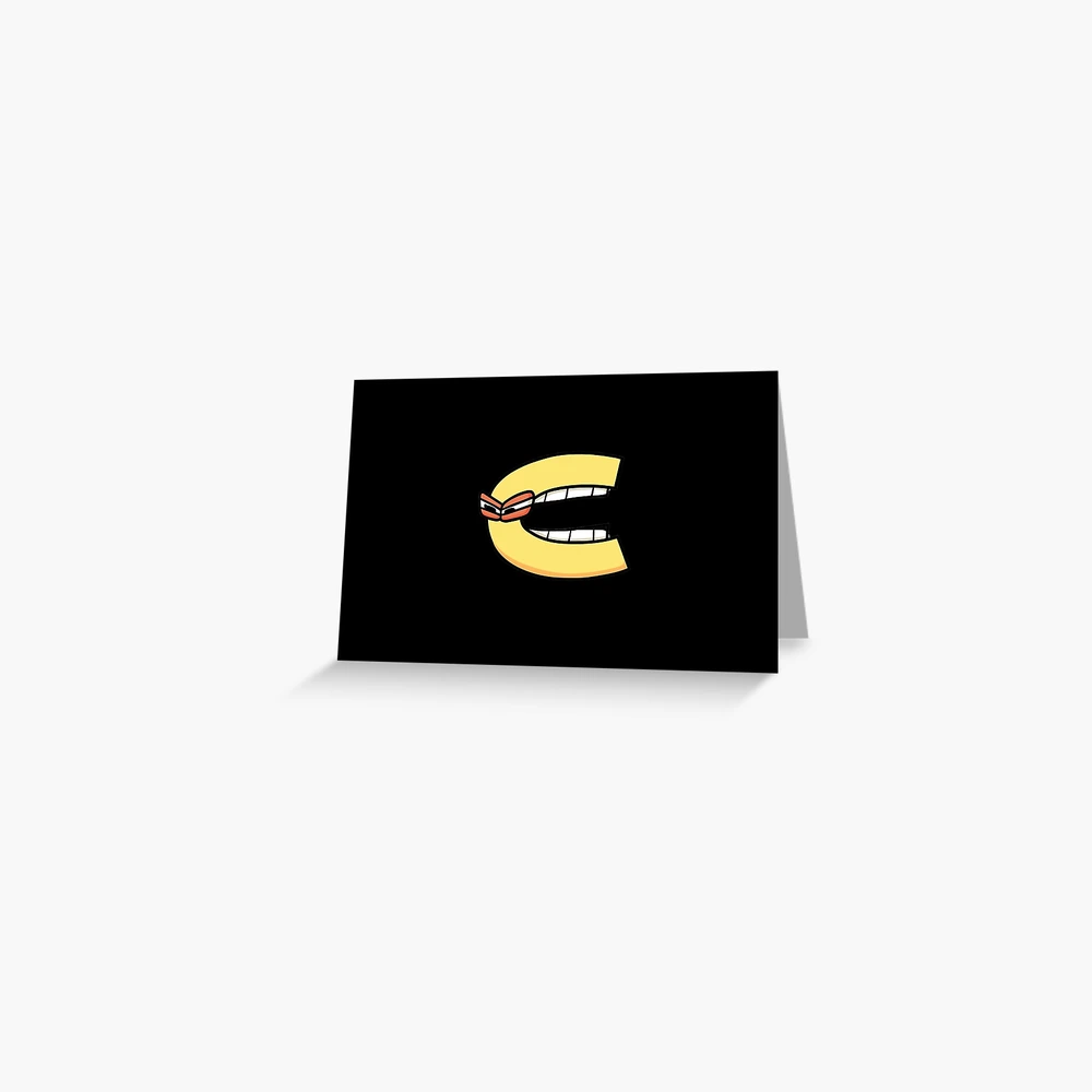 Emotion Letter C Alphabet Lore, Angry Latter Alphabet Lore Greeting Card  for Sale by zackup