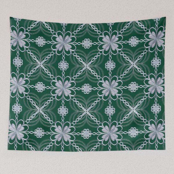 Item preview, Silvery Christmassy Dot Art Pattern designed and sold by Jane Izzy Designs.