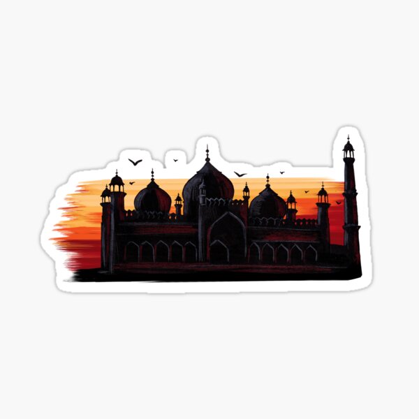 Badshahi Mosque - Islamic Art Sticker