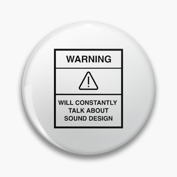 Item preview, WARNING, SOUND DESIGN  designed and sold by AuxDesigns.