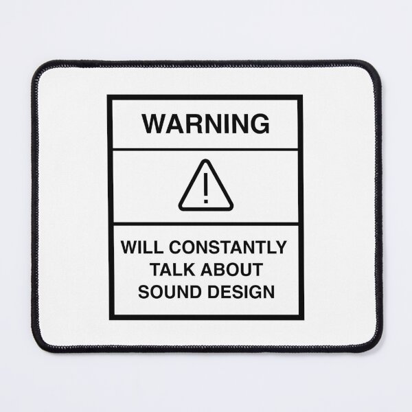 Item preview, WARNING, SOUND DESIGN  designed and sold by AuxDesigns.