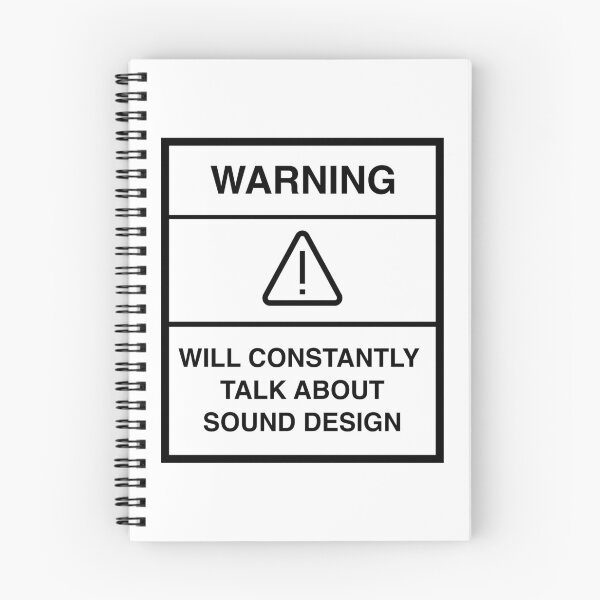 Item preview, WARNING, SOUND DESIGN  designed and sold by AuxDesigns.