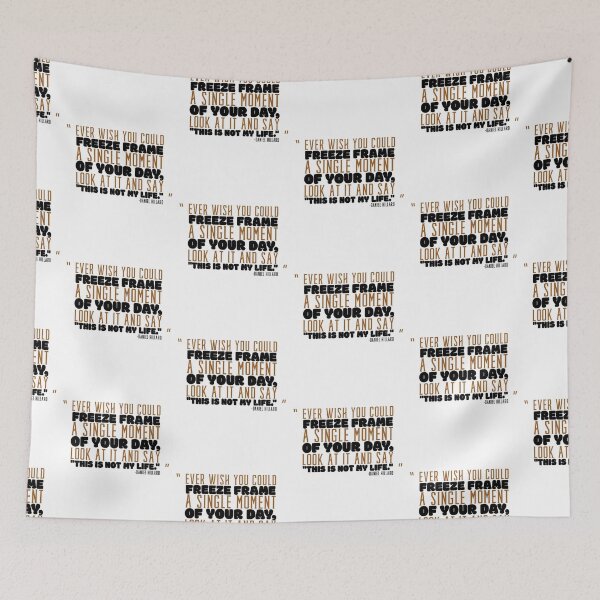 Item preview, Ever wish you could freeze frame a single moment of your day, look at it and say "This is not my life." -Daniel Hillard, Mrs. Doubtfire  designed and sold by Sticker Up.