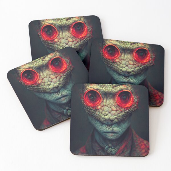 Item preview, Surreal Lizard Alien Reptile Man designed and sold by vikghosh.
