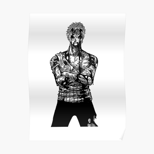 one-piece-zoro-nothing-happened-poster-for-sale-by-sosajocelyn