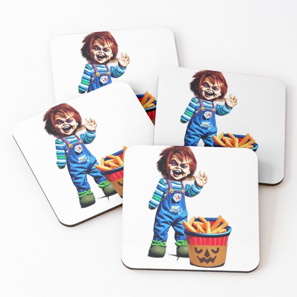 Artikelvorschau, Halloween Buckets Happy Meals und Chucky aus dem Jahr 1989 entworfen und verkauft von zheworkstudio.