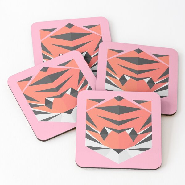 Item preview, Animinimal Tiger (pink) designed and sold by animinimal.