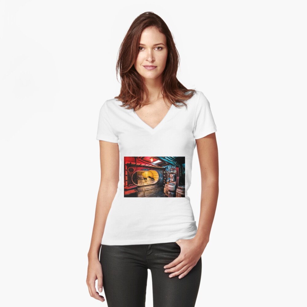 Item preview, Fitted V-Neck T-Shirt designed and sold by SkvoraLimited.