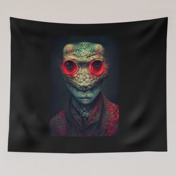 Item preview, Surreal Lizard Alien Reptile Man designed and sold by vikghosh.