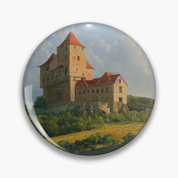Item preview, "Castle on the Hill" by VentureArt - Renaissance Oil Painting French Castle designed and sold by VentureArtCo.