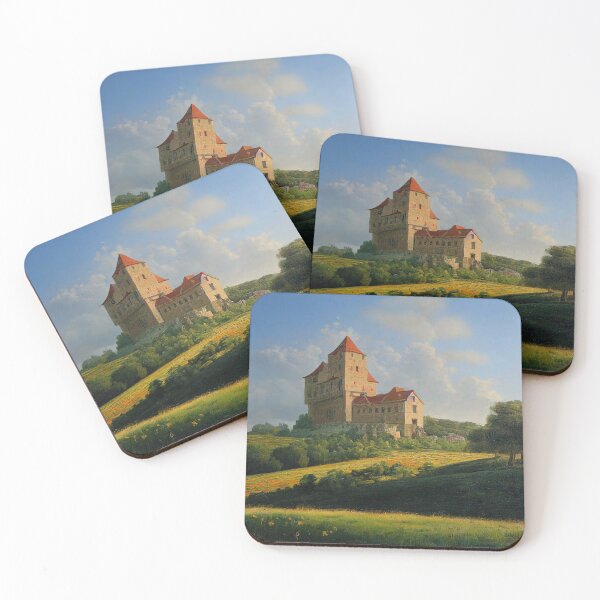 Item preview, "Castle on the Hill" by VentureArt - Renaissance Oil Painting French Castle designed and sold by VentureArtCo.