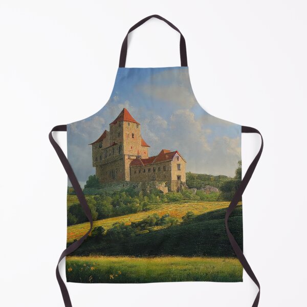 Item preview, "Castle on the Hill" by VentureArt - Renaissance Oil Painting French Castle designed and sold by VentureArtCo.