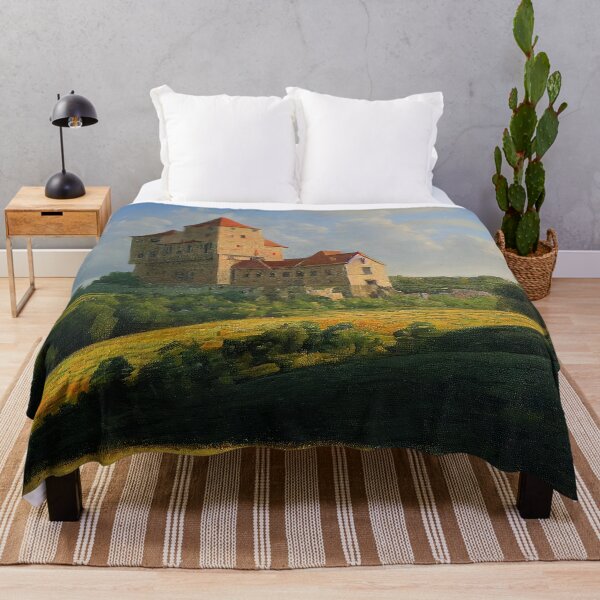 Item preview, "Castle on the Hill" by VentureArt - Renaissance Oil Painting French Castle designed and sold by VentureArtCo.