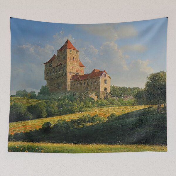 Item preview, "Castle on the Hill" by VentureArt - Renaissance Oil Painting French Castle designed and sold by VentureArtCo.