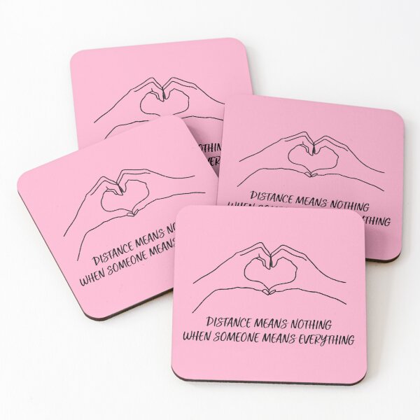 Item preview, Distance Means Nothing When Someone Means Everything - Long Distance Relationship Quotes designed and sold by TheBestArt2022.
