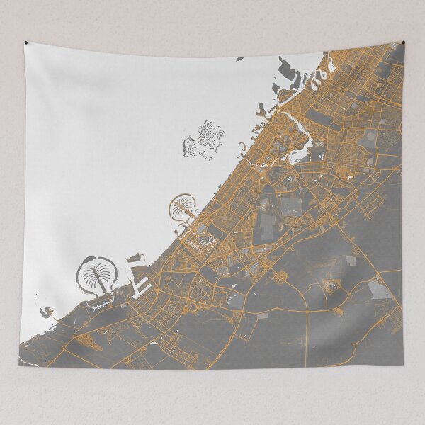 Item preview, Dubai City Map of United Arab Emirates - Bauhaus designed and sold by deMAP.
