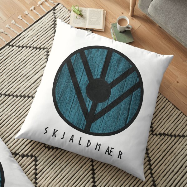 skjaldmær (shieldmaiden - Vikings) Floor Pillow