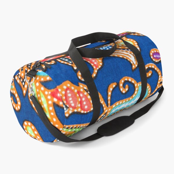 Item preview, Painted Floral Pattern On Blue Background designed and sold by TheCatmeow2000.