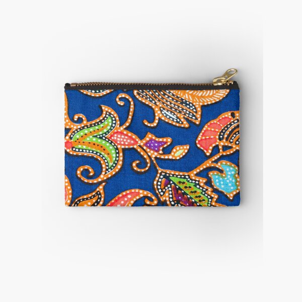 Item preview, Painted Floral Pattern On Blue Background designed and sold by TheCatmeow2000.