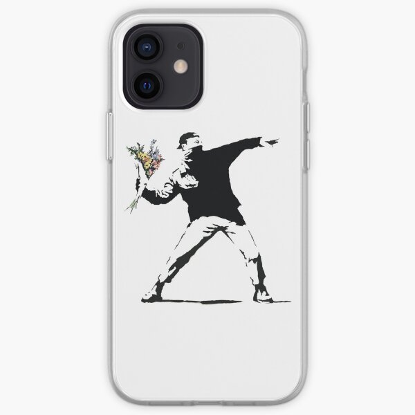 Homme de fleur - Street art Coque souple iPhone