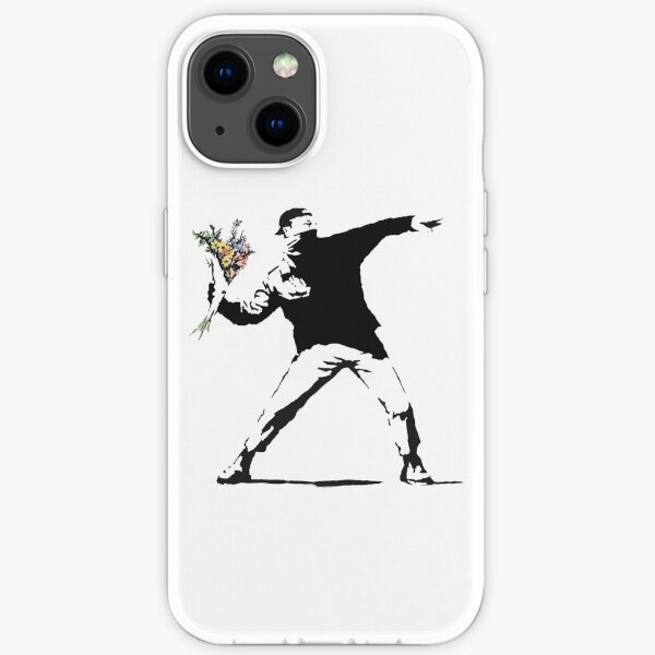 Blumenmann - Street Art iPhone Flexible Hülle