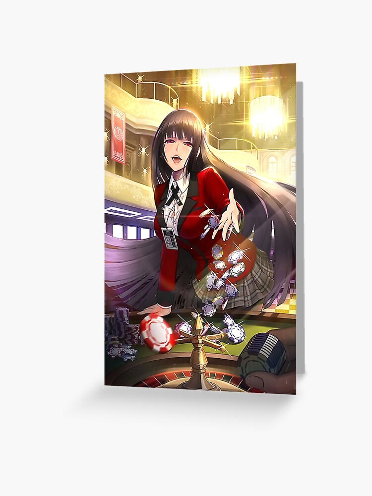 Kakegurui - Yumeko Jabami cards anime Greeting Card for Sale by