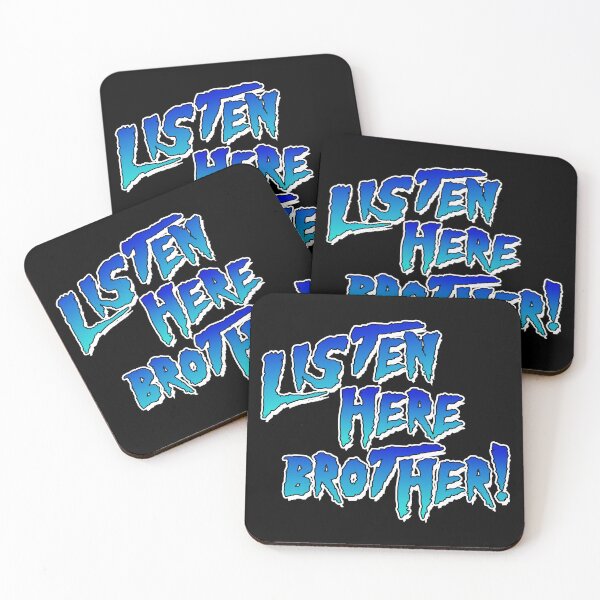 Item preview, Listen Here Brother - 80s 90s Pro Wrestling designed and sold by kayfabebroken.