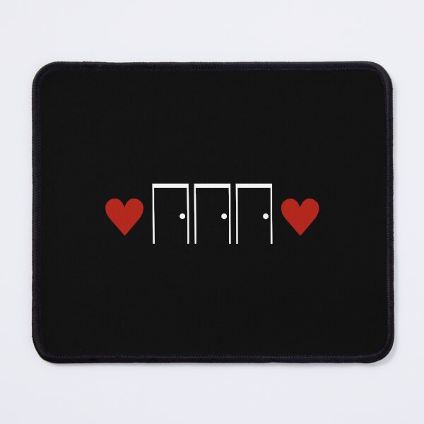 Item preview, THREE DOORS Logo - White on Black designed and sold by threedoorsbooks.
