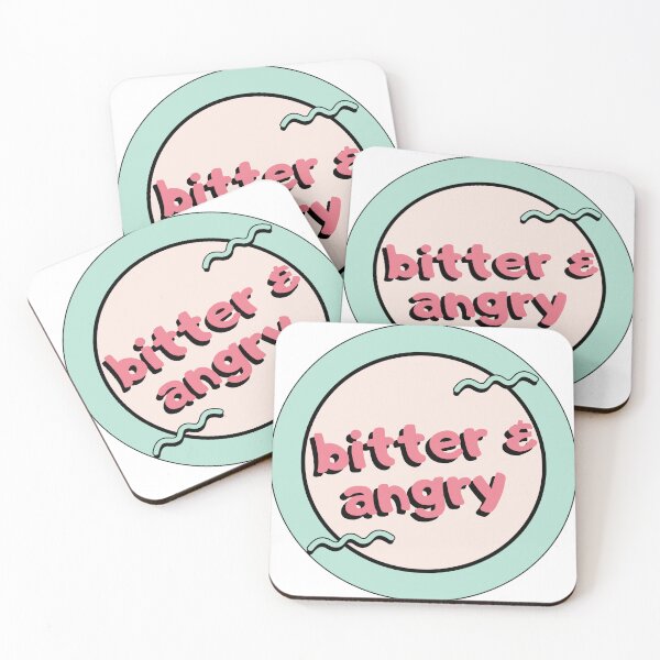 Item preview, Bitter and Angry Retro 80's Circle designed and sold by Pink Ribbon.