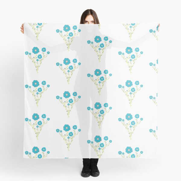 Blue Roses Foulard