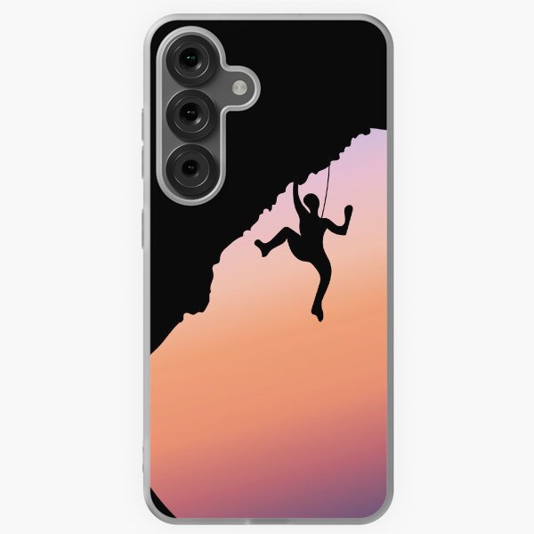 Item preview, Hanging Rock Climber With Sunset. Rock Climbing designed and sold by Boulder Design Co.