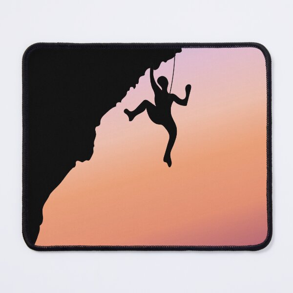 Item preview, Hanging Rock Climber With Sunset. Rock Climbing designed and sold by Boulder Design Co.