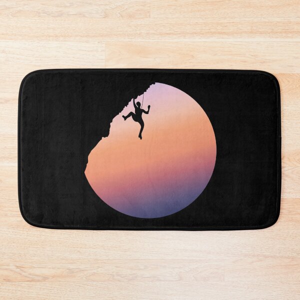 Item preview, Hanging Rock Climber With Sunset. Rock Climbing designed and sold by Boulder Design Co.