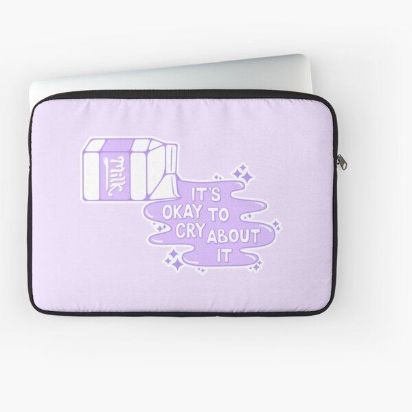 Cry Over Spilled Milk (Purple) Laptop Sleeve