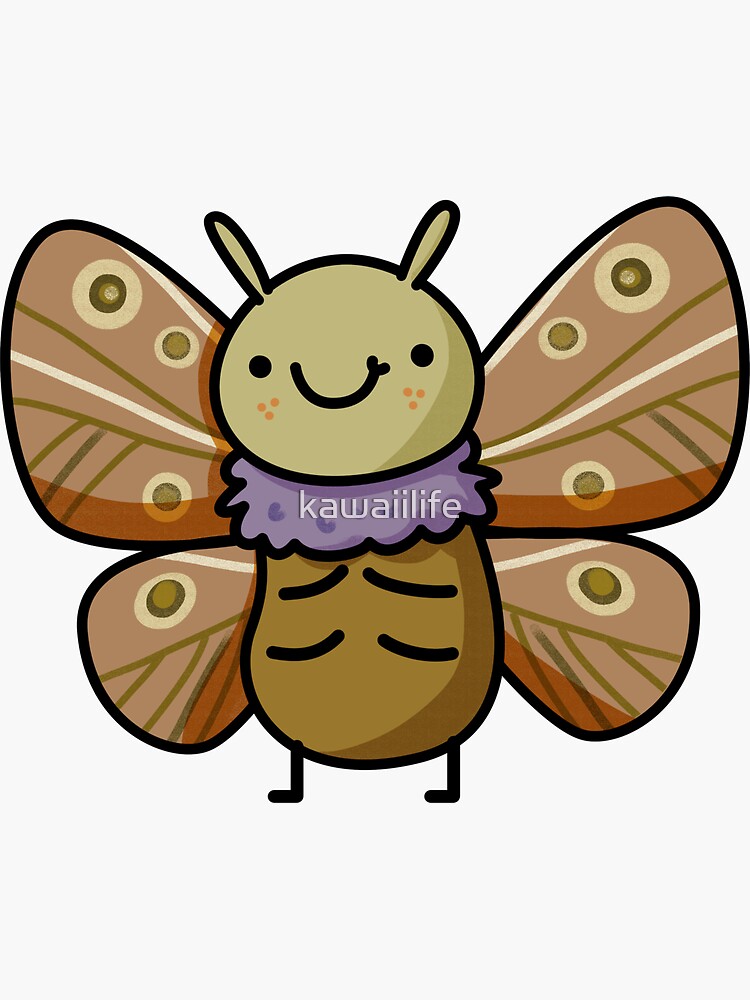 Cute and Happy Bug Stickers, Kawaii Bugs Sticker