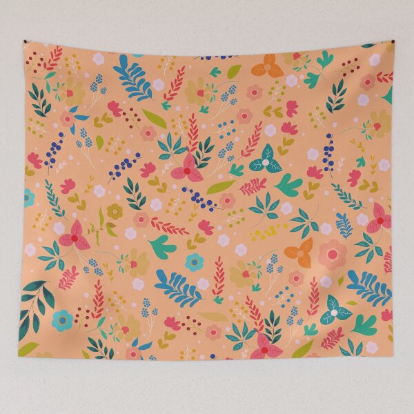 Item preview, Autumn Warm Colors Floral Pattern designed and sold by MakeitMelo.