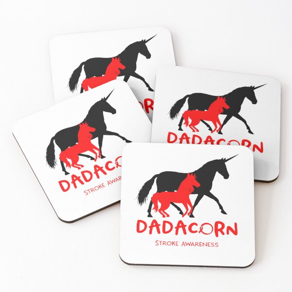 Item preview, Stroke Awareness Dad Unicorn Dadacorn Support Stroke Warrior  designed and sold by RunningShop.