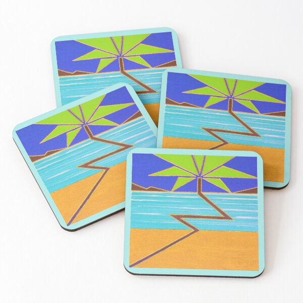 Item preview, ELECTRIC PALM TREE | Beach Art~Design designed and sold by CONTEMPORARY ART~DESIGN.