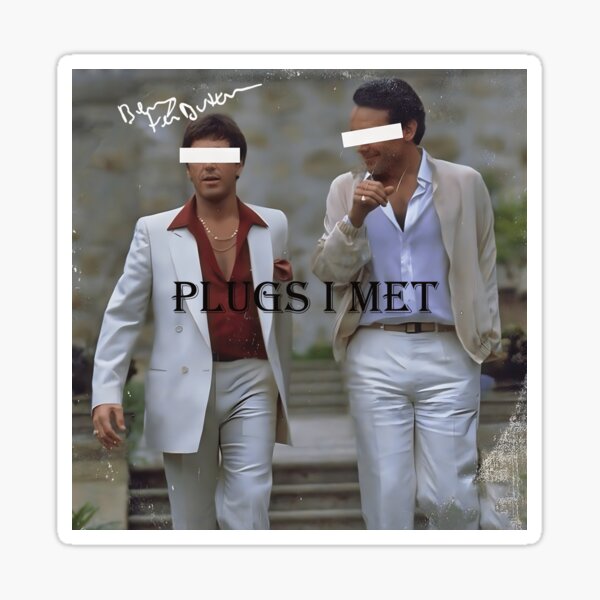 "The Plugs I Met Album" Sticker for Sale by HansBaier Redbubble