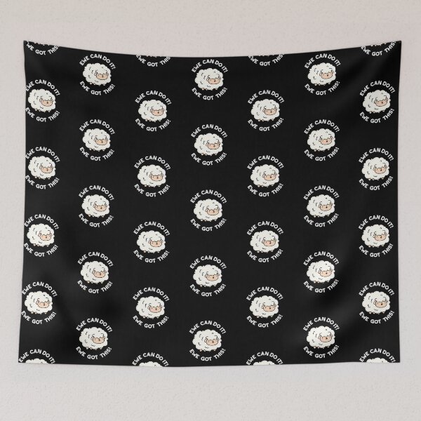 Item preview, Ewe Can Do It Ewe Got This Funny Sheep Puns (Dark BG) designed and sold by punnybone.