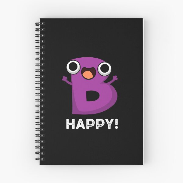 Item preview, B Happy Funny Alphabet Puns (Dark BG) designed and sold by punnybone.