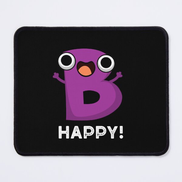 Item preview, B Happy Funny Alphabet Puns (Dark BG) designed and sold by punnybone.
