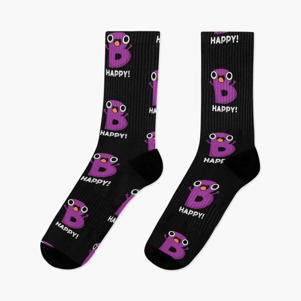 Item preview, B Happy Funny Alphabet Puns (Dark BG) designed and sold by punnybone.