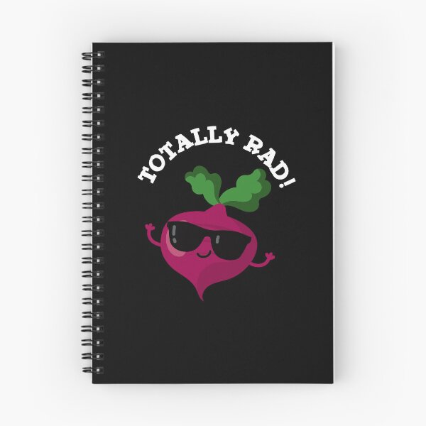 Item preview, Totally Rad Funny Veggie Radish Puns (Dark BG) designed and sold by punnybone.