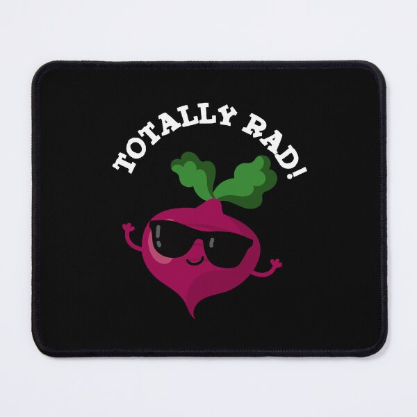 Item preview, Totally Rad Funny Veggie Radish Puns (Dark BG) designed and sold by punnybone.