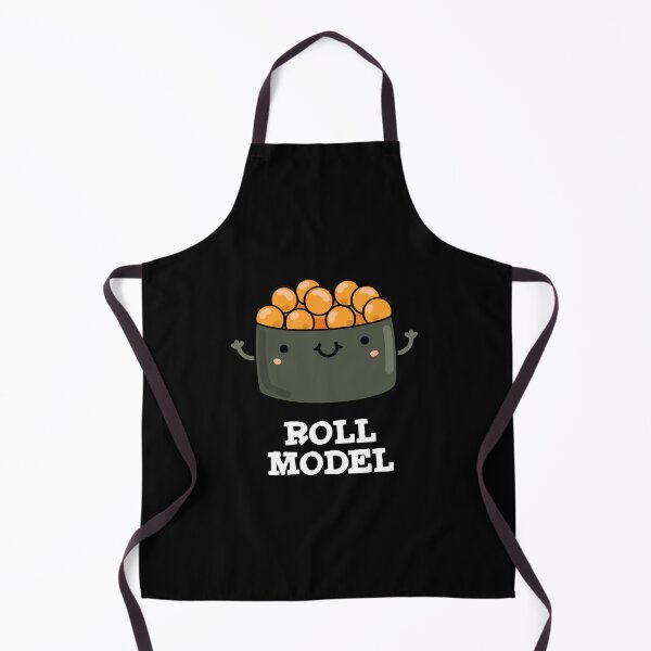 Item preview, Roll Model Funny Food Sushi Roll Puns (Dark BG) designed and sold by punnybone.