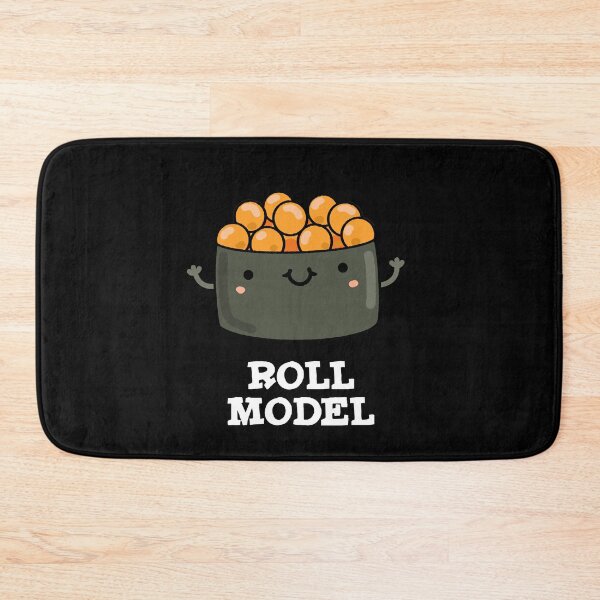 Item preview, Roll Model Funny Food Sushi Roll Puns (Dark BG) designed and sold by punnybone.